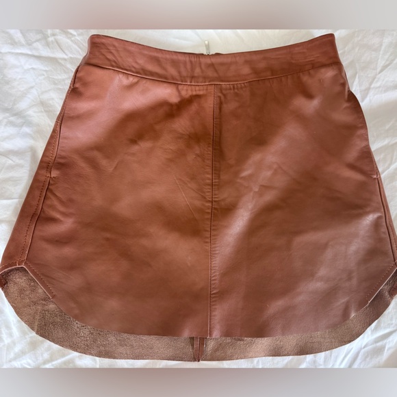 Karina Grimaldi ‘Jacob’ Leather Skirt - Picture 1 of 5